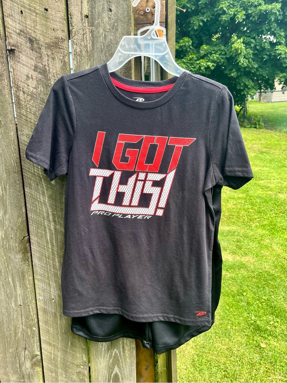 NWT Black "I GOT THIS!" Graphic 2pc Short Set